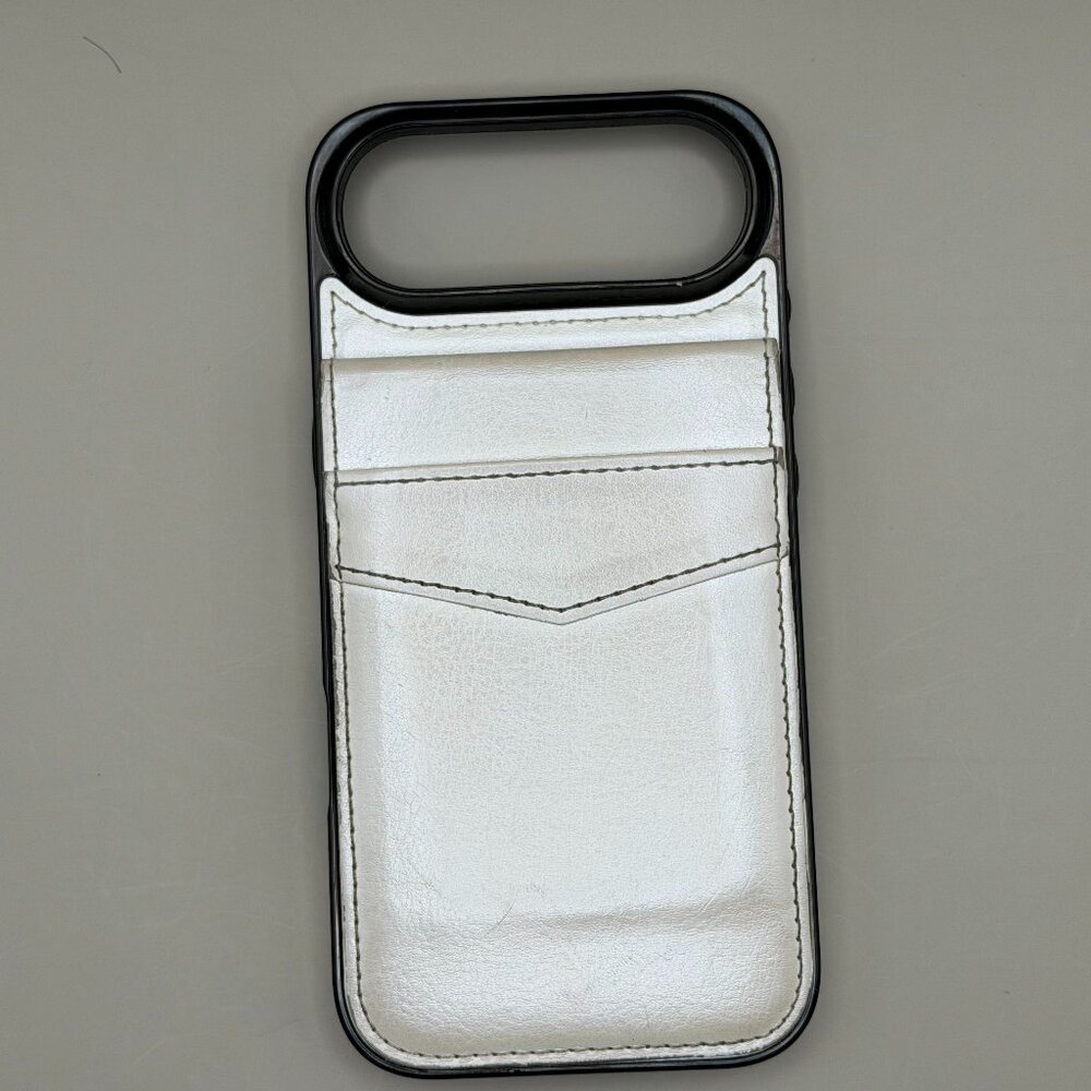 Soft Magnetic Leather Wallet Case For iPhone 17 Air Used